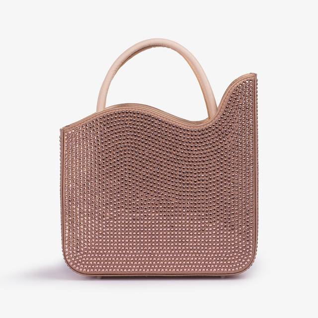 Le Silla Small bag cristalli nude phard Sostegno trimestrale
