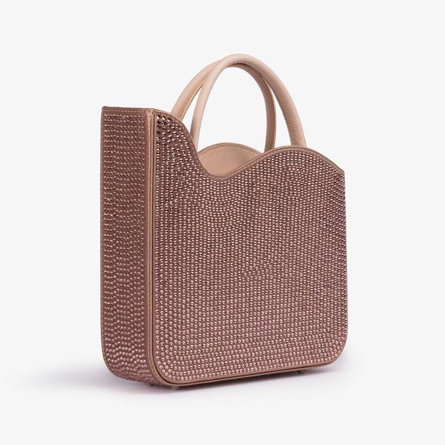 Le Silla Small bag cristalli nude phard Sostegno trimestrale