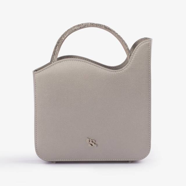 Le Silla Small bag raso argento e Cristalli Limitato a 3 giorni