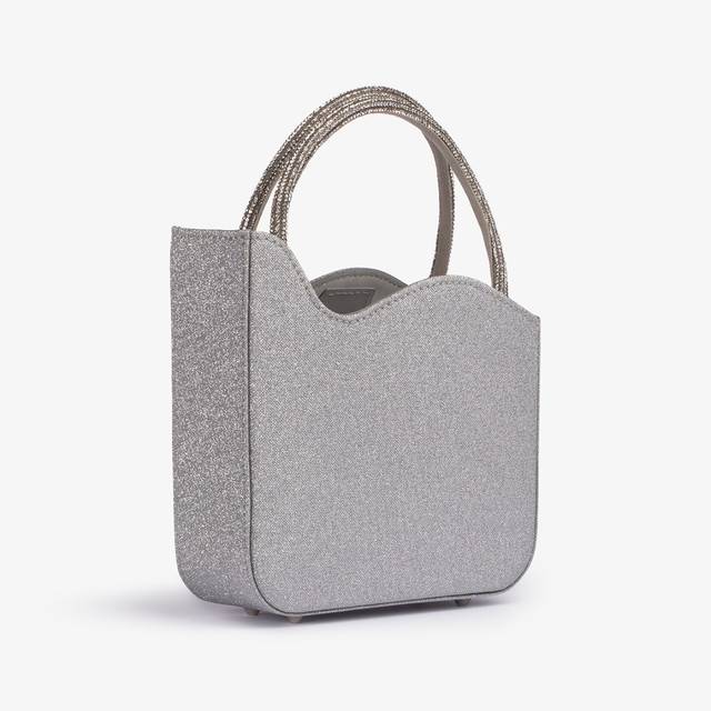 Le Silla Mini bag glitter argento con Cristalli 50% di sconto per tempo limitato