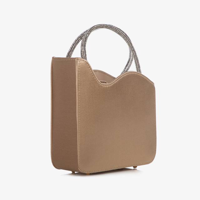 Le Silla Mini bag raso oro e Cristalli Sconti questo mese