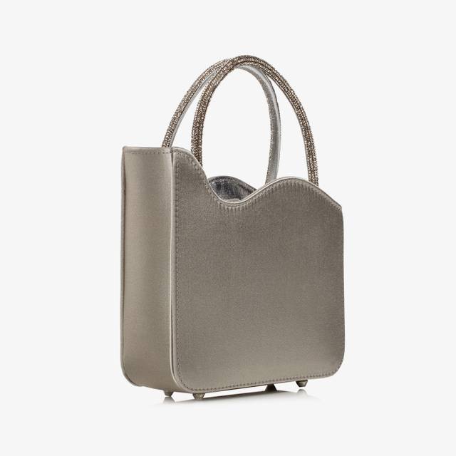 Le Silla Mini bag raso argento e Cristalli 2025