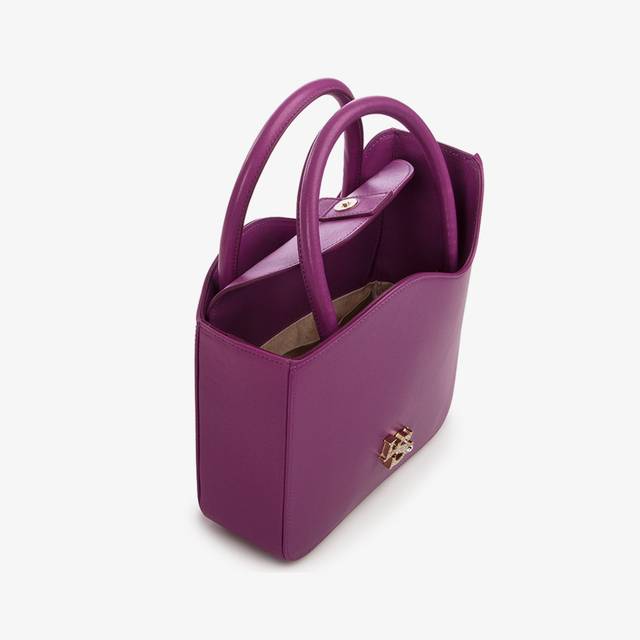 Le Silla Medium bag pelle lavanda darling Italy