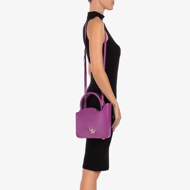 Le Silla Medium bag pelle lavanda darling Italy