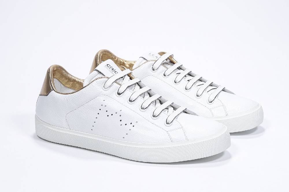 Leather Crown LC06 | Oro & Bianche - Basse - Donna Acquista Ora