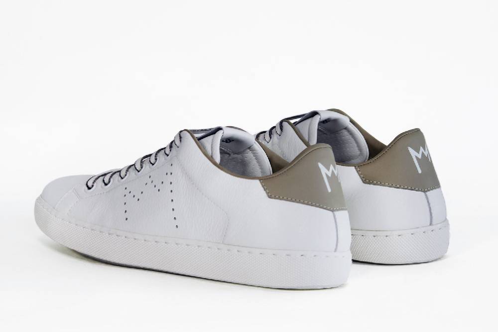 Leather Crown LC06 | Beige & Bianche - Basse - Donna Promozione Limitata
