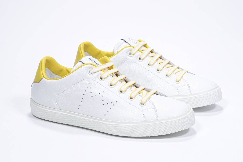 Leather Crown LC06 | Gialle & Bianche - Basse - Donna Shopping Online
