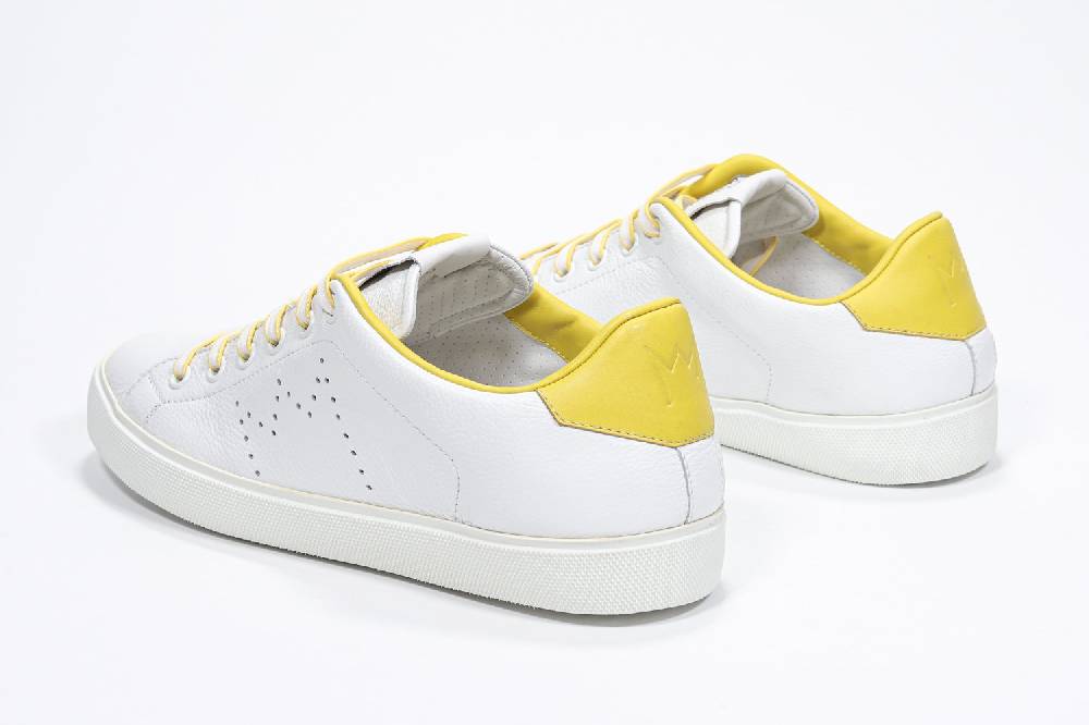 Leather Crown LC06 | Gialle & Bianche - Basse - Donna Shopping Online
