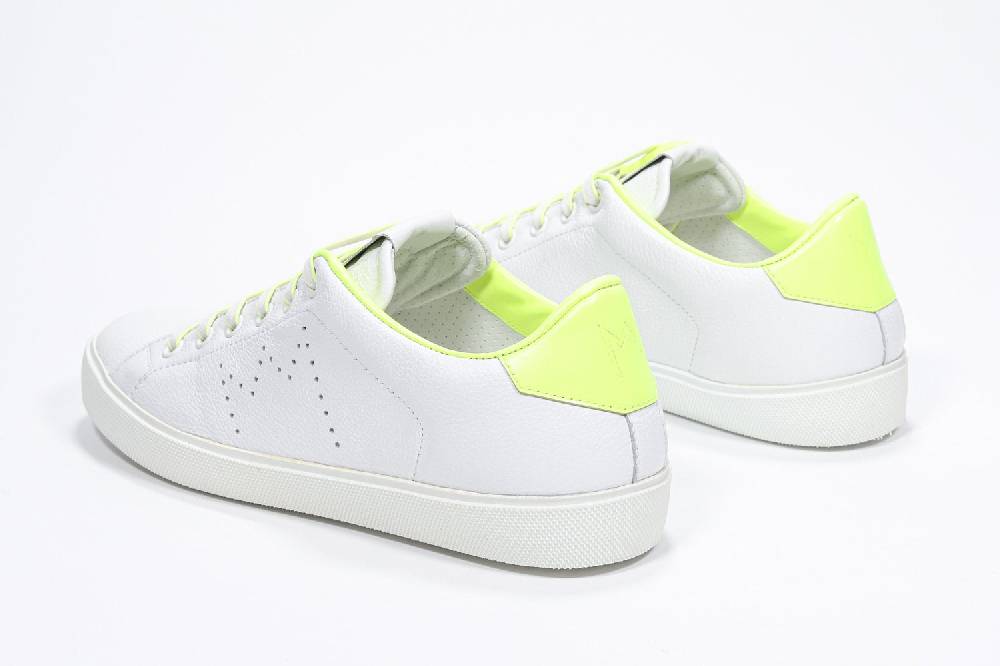 Leather Crown LC06 | Neon & Bianche - Basse - Donna Prezzo Ridotto