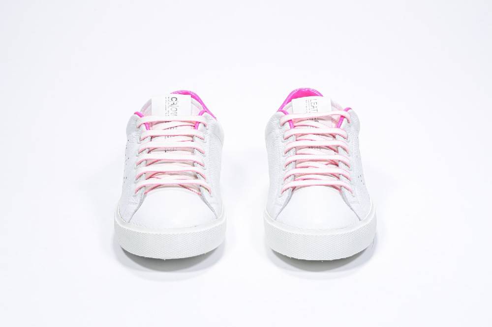 Leather Crown LC06 | Fucsia & Bianche - Basse - Donna Sottocosto