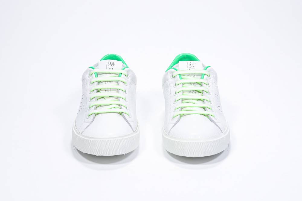 Leather Crown LC06 | Fluo & Bianche - Basse - Donna Convenienza
