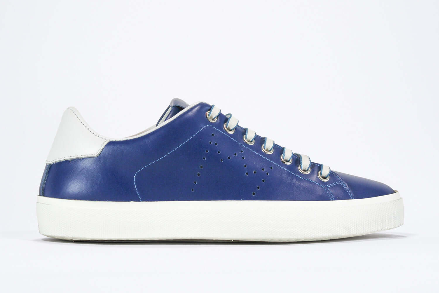 Leather Crown LC06 | Denim e bianco - BASSE - Donna
