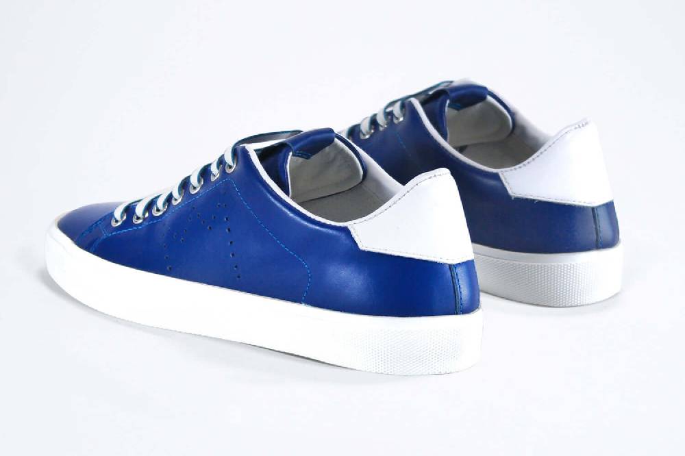 Leather Crown LC06 | Denim e bianco - BASSE - Donna Presa