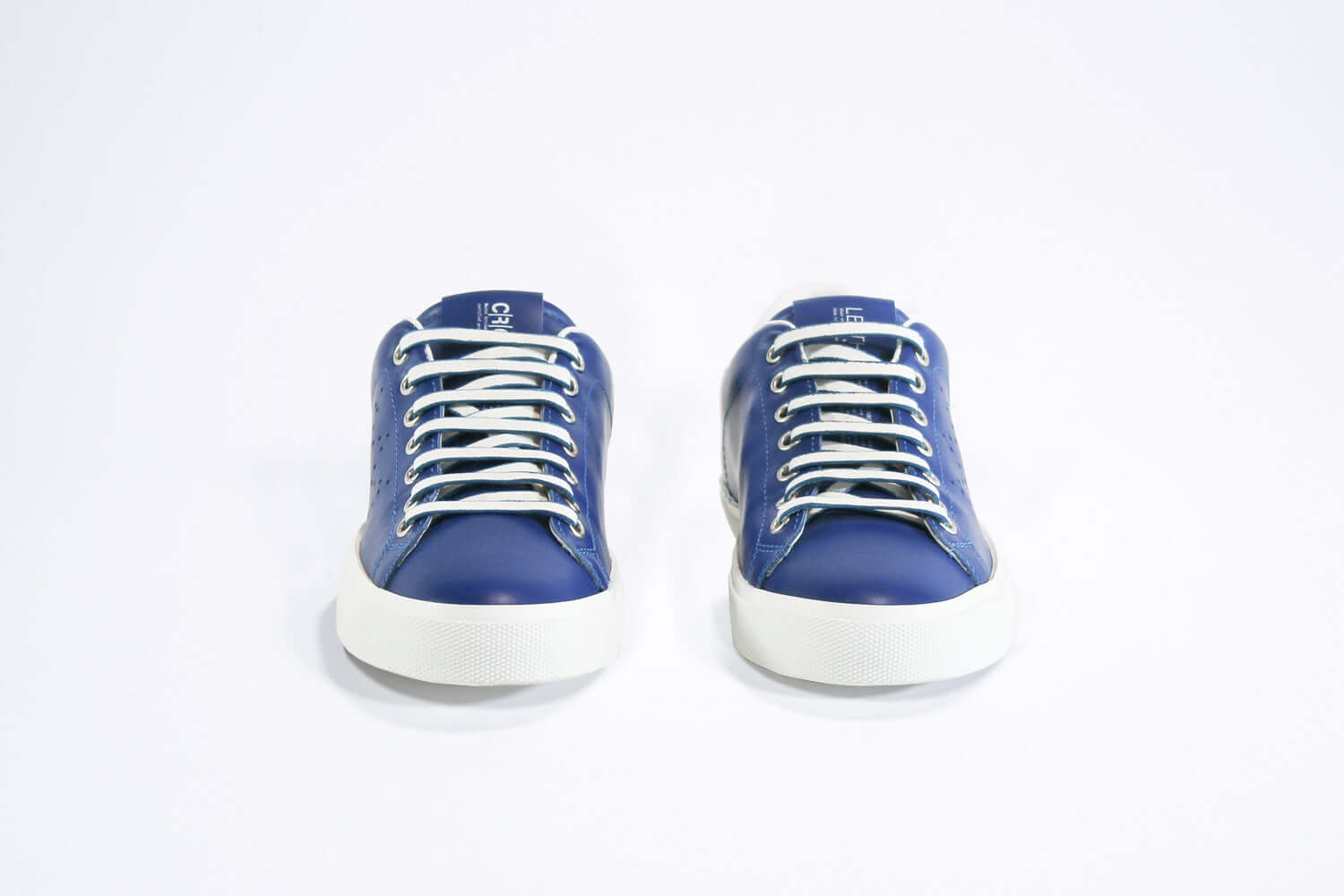 Leather Crown LC06 | Denim e bianco - BASSE - Donna Presa