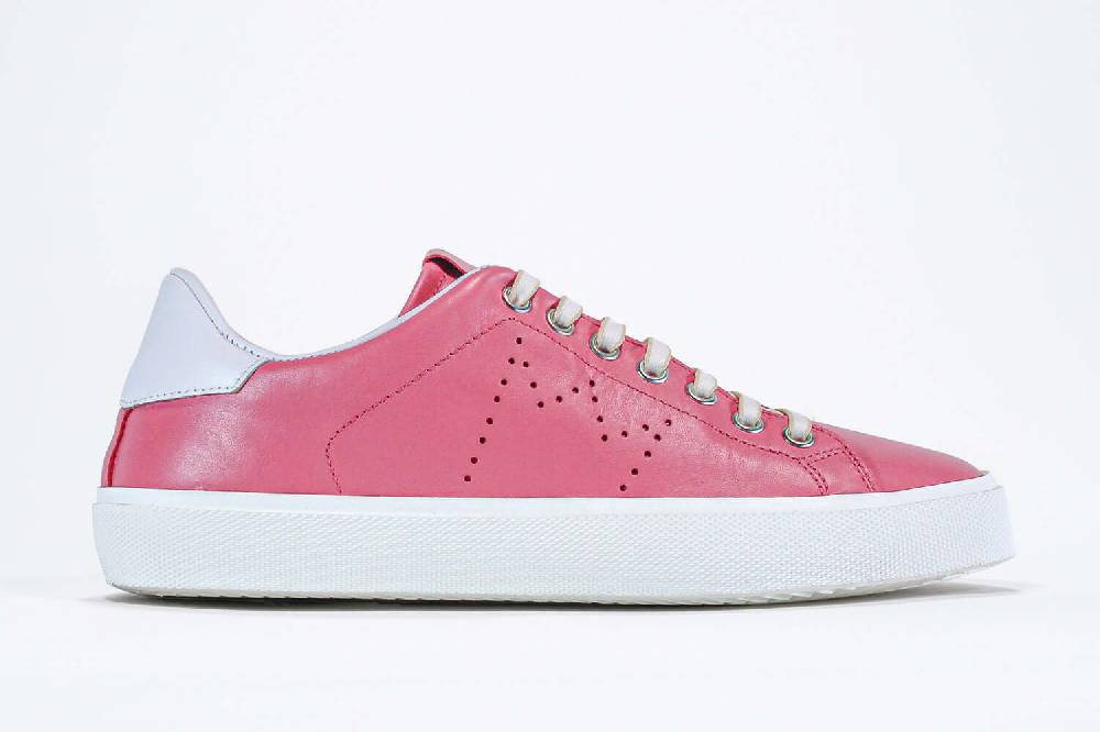 Leather Crown LC06 | Rosa e bianco - BASSE - Donna