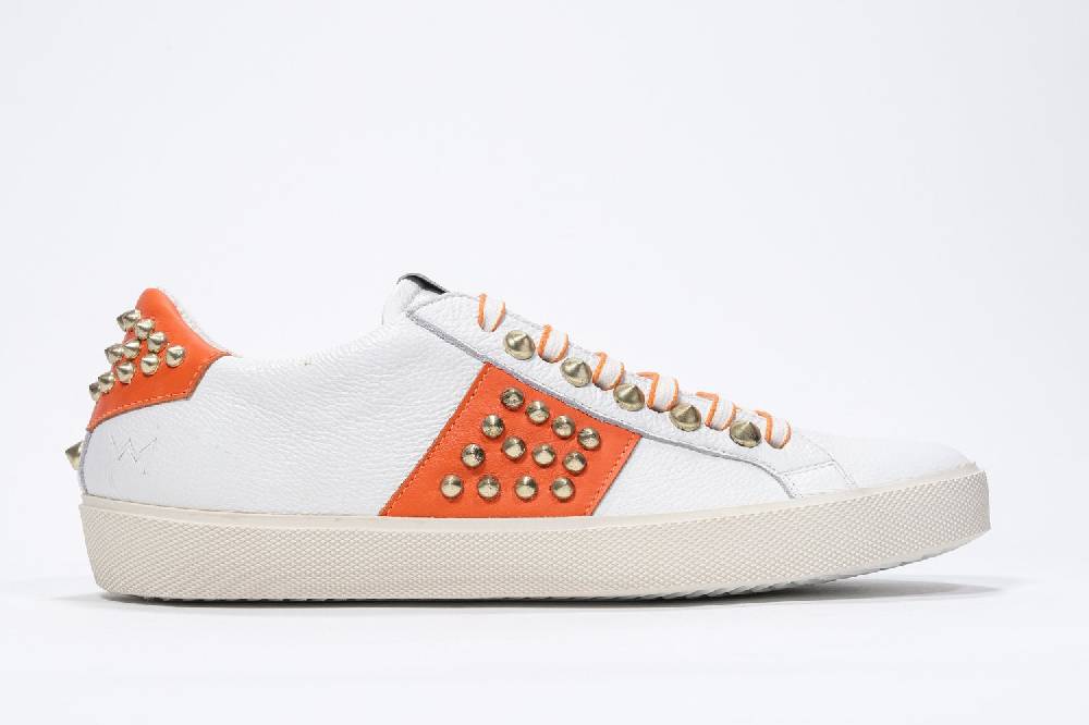 Leather Crown STUDLIGHT | Arancione e bianco - BASSE - Donna