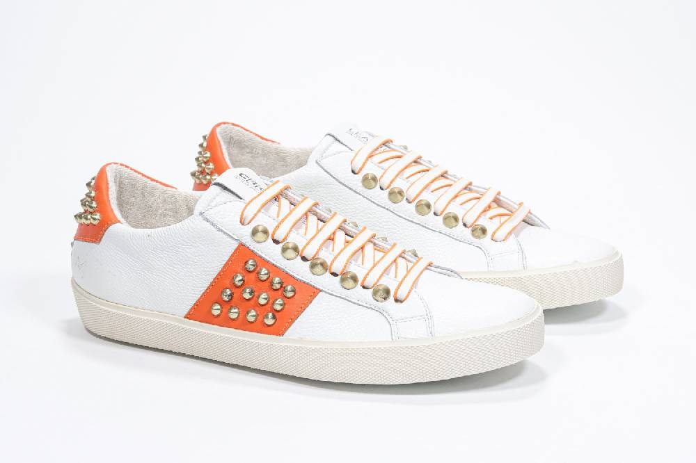 Leather Crown STUDLIGHT | Arancione e bianco - BASSE - Donna Online