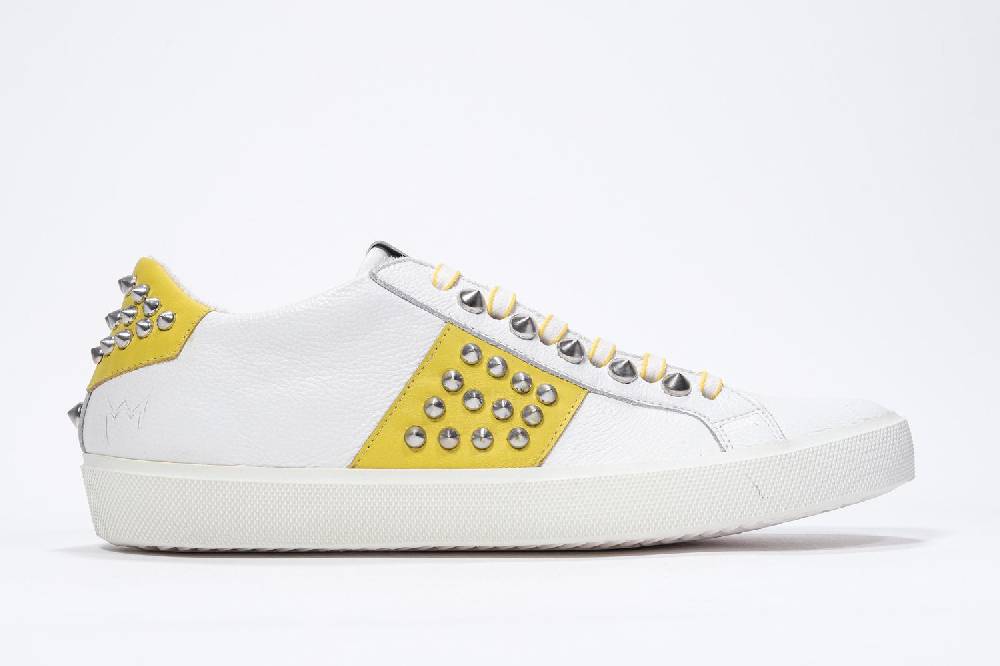 Leather Crown STUDLIGHT | Giallo e bianco - BASSE - Donna