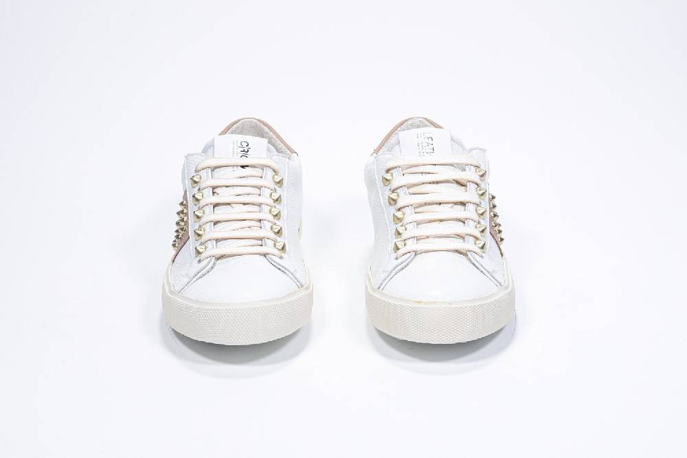Leather Crown STUDLIGHT | Beige e bianco - BASSE - Donna Saldi
