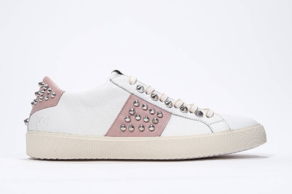 Leather Crown STUDLIGHT | Rosa e bianco - BASSE - Donna