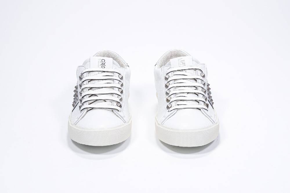 Leather Crown STUDLIGHT | Argento e bianco - BASSE - Donna Vendita Calda