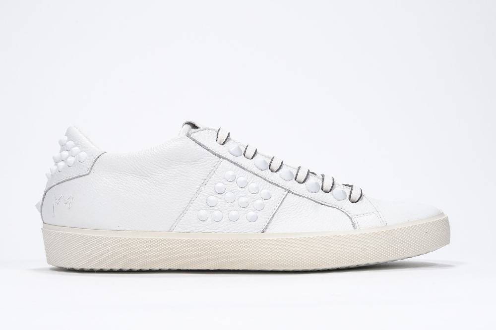 Leather Crown STUDLIGHT | Tutto bianco - BASSE - Donna