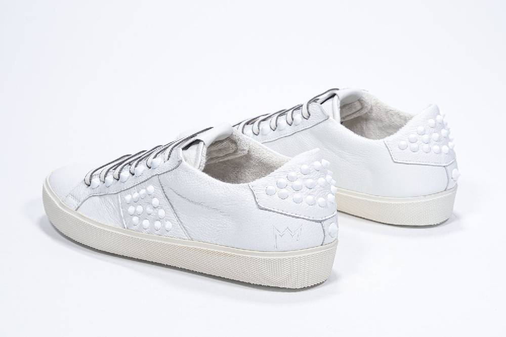 Leather Crown STUDLIGHT | Tutto bianco - BASSE - Donna Saldi Di Fabbrica