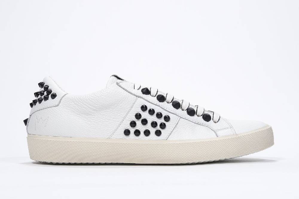 Leather Crown STUDLIGHT | Bianco e nero - BASSE - Donna