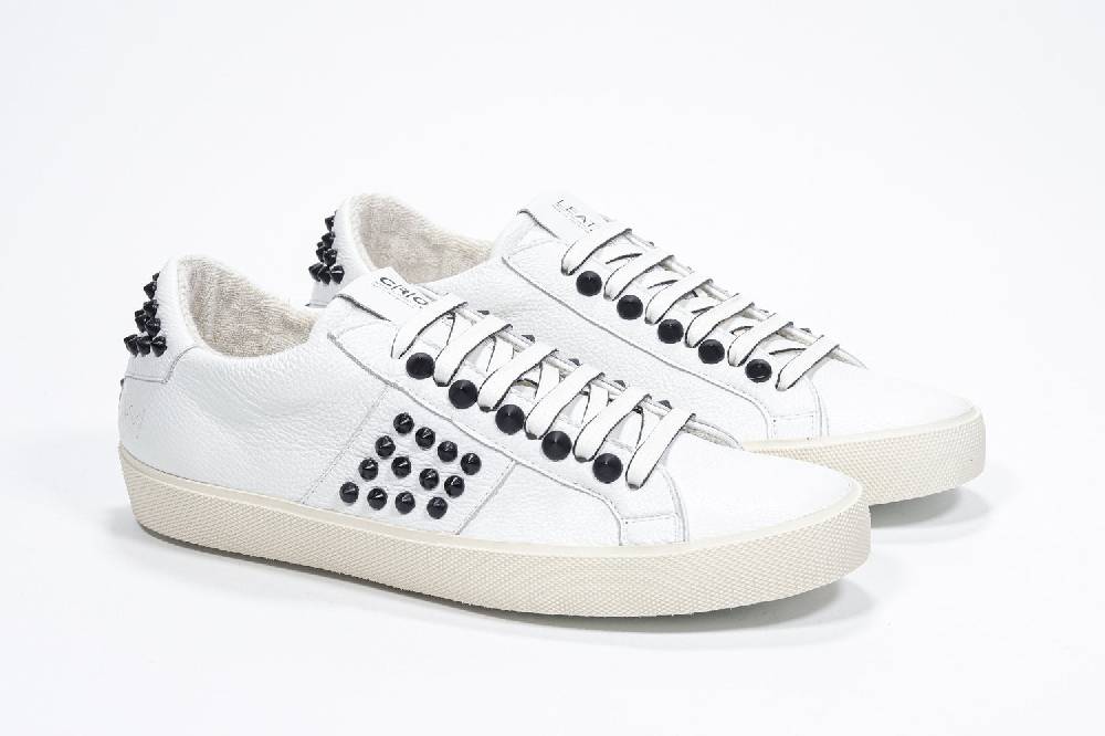 Leather Crown STUDLIGHT | Bianco e nero - BASSE - Donna Vendite Flash
