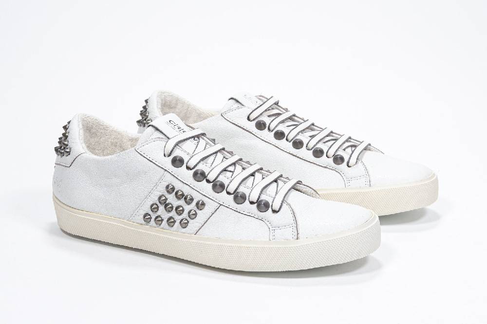 Leather Crown STUDLIGHT | Bianco - BASSE - Donna Negozio