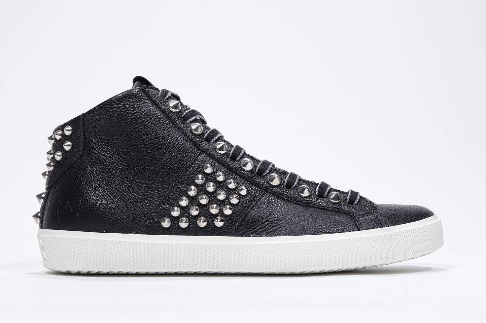Leather Crown STUDBORN | Nere - Alte - Donna