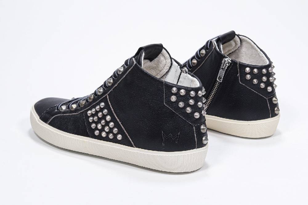 Leather Crown STUDBORN | Vintage Nere - Alte - Donna Soddisfazione Garantita
