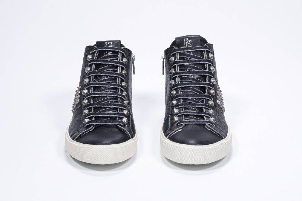 Leather Crown STUDBORN | Vintage Nere - Alte - Donna Soddisfazione Garantita