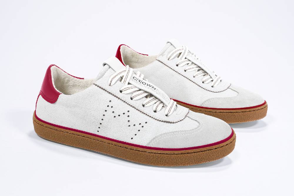 Leather Crown MODEL T | Retro Red - BASSE - Uomo Consegna Veloce