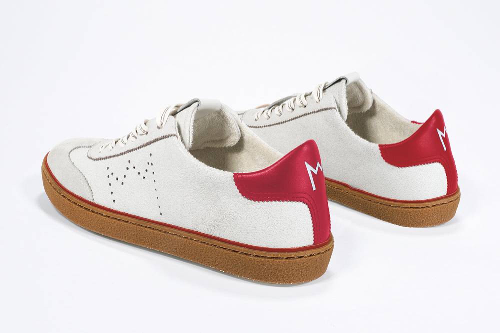Leather Crown MODEL T | Retro Red - BASSE - Uomo Consegna Veloce
