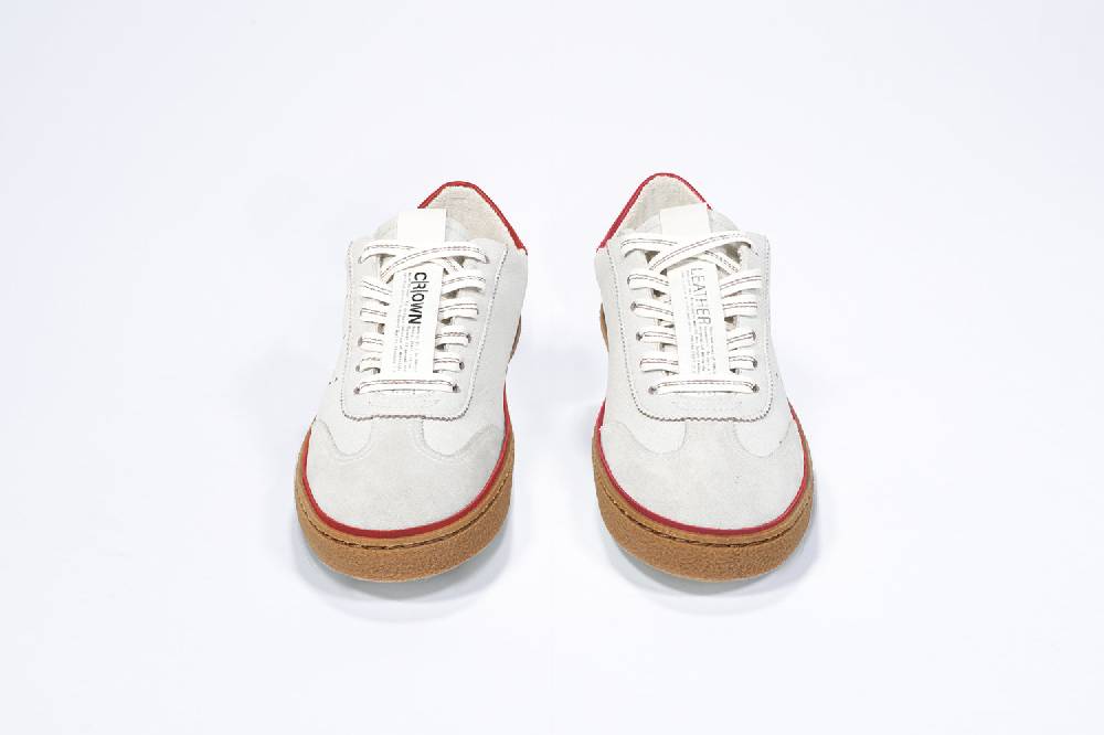 Leather Crown MODEL T | Retro Red - BASSE - Uomo Consegna Veloce