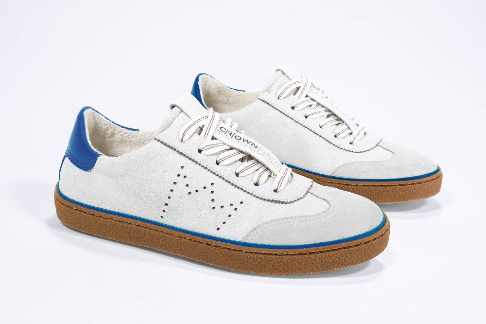 Leather Crown MODEL T | Retro Blue - BASSE - Uomo Promozione Limitata