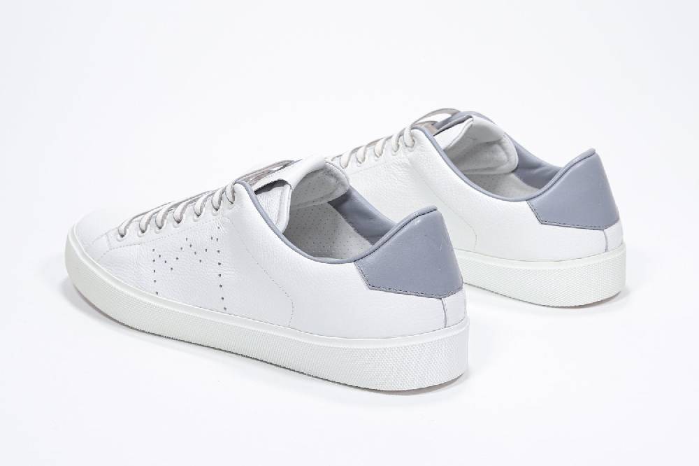 Leather Crown LC06 | Grigio Chiaro & Bianche - Basse - Uomo Sottocosto