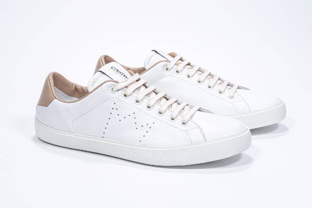 Leather Crown LC06 | Cuoio & Bianche - Basse - Uomo Convenienza