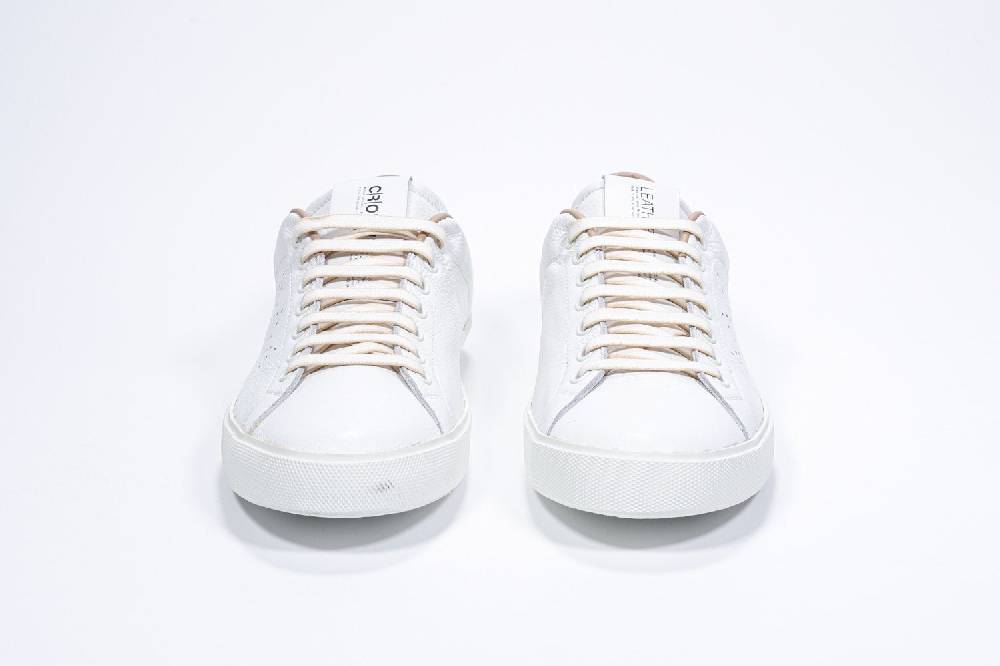 Leather Crown LC06 | Cuoio & Bianche - Basse - Uomo Convenienza