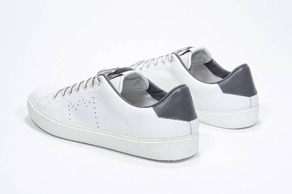 Leather Crown LC06 | Grigio & Bianche - Basse - Uomo Presa