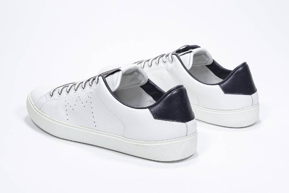 Leather Crown LC06 | Navy & Bianche - Basse - Uomo Offerta