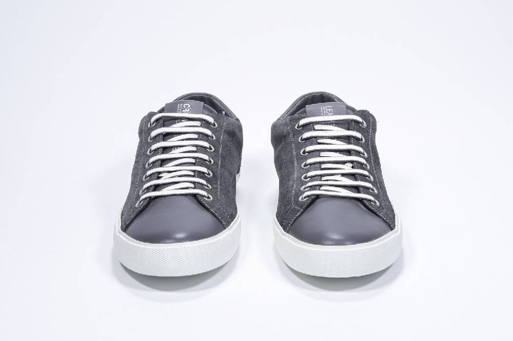 Leather Crown PURE | Grigio scuro - Basse - Uomo Vendita Economica