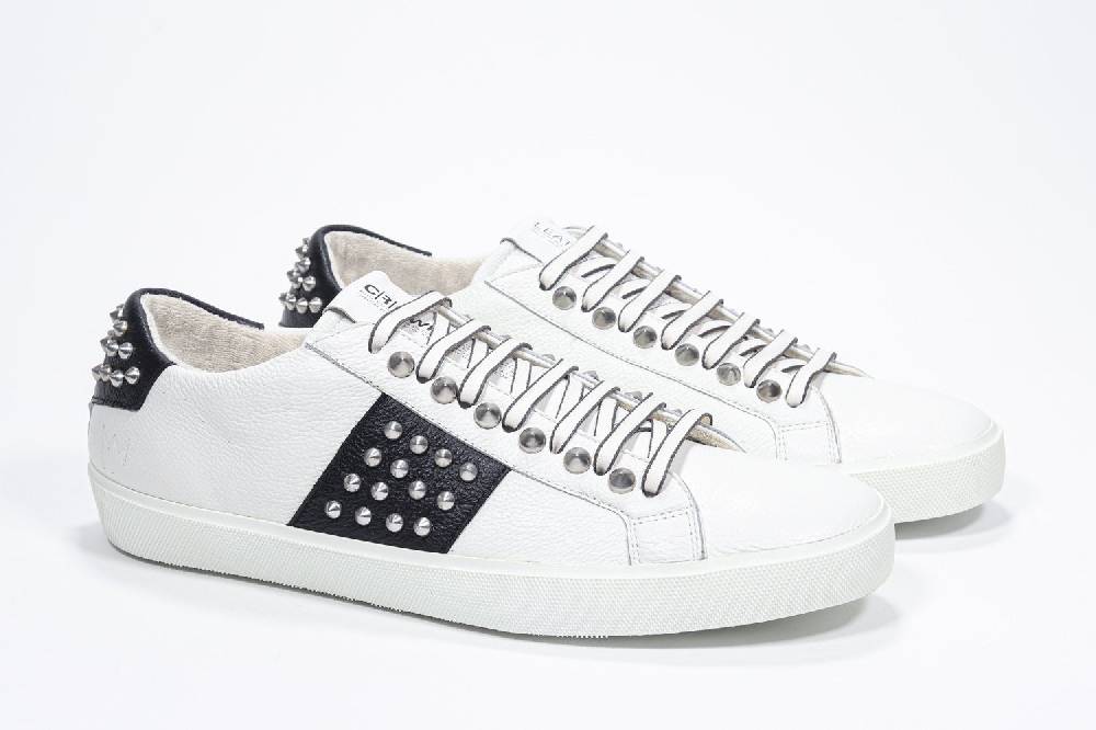 Leather Crown STUDLIGHT | Bianco e nero - BASSE - Uomo Nuova