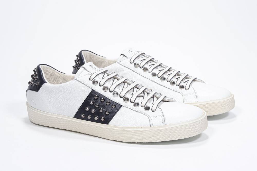 Leather Crown STUDLIGHT | Bianco e Marina - BASSE - Uomo Italy
