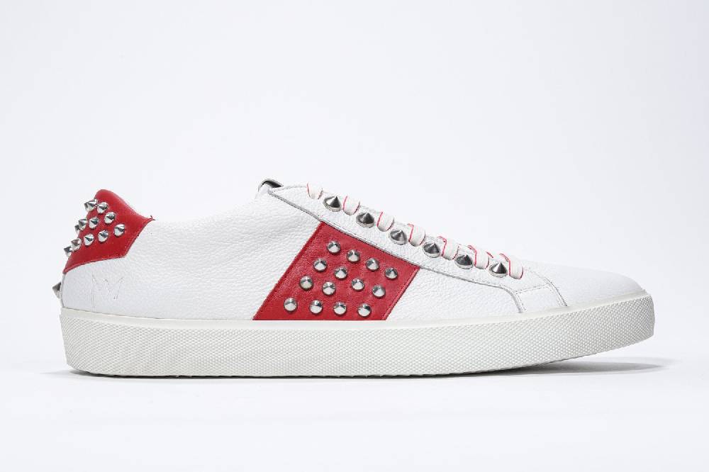 Leather Crown STUDLIGHT | Rosso e bianco - BASSE - Uomo