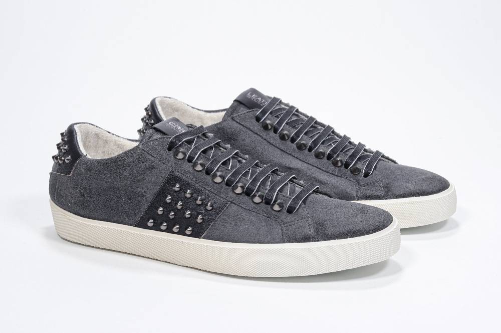 Leather Crown STUDLIGHT | Grigio - BASSE - Uomo Spedizione Gratuita