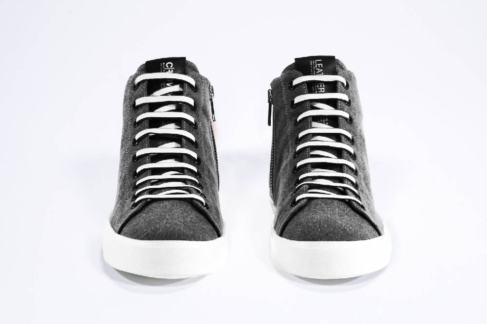 Leather Crown EARTH | Demin nero - Mid Top - Uomo Promozione Limitata