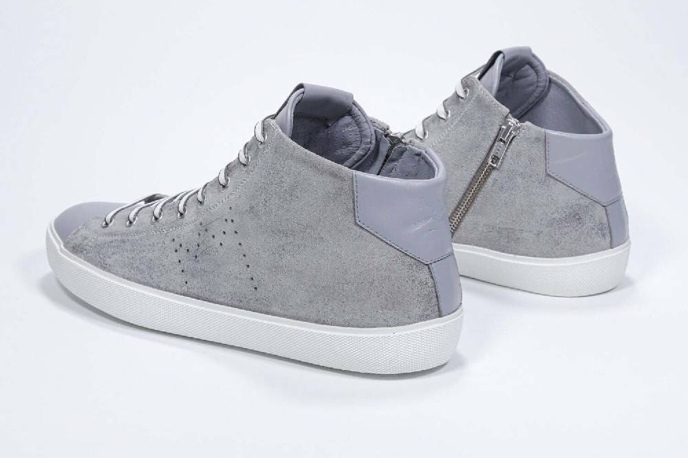 Leather Crown EARTH | Grigio Chiaro - Alte - Uomo Affare Del Giorno