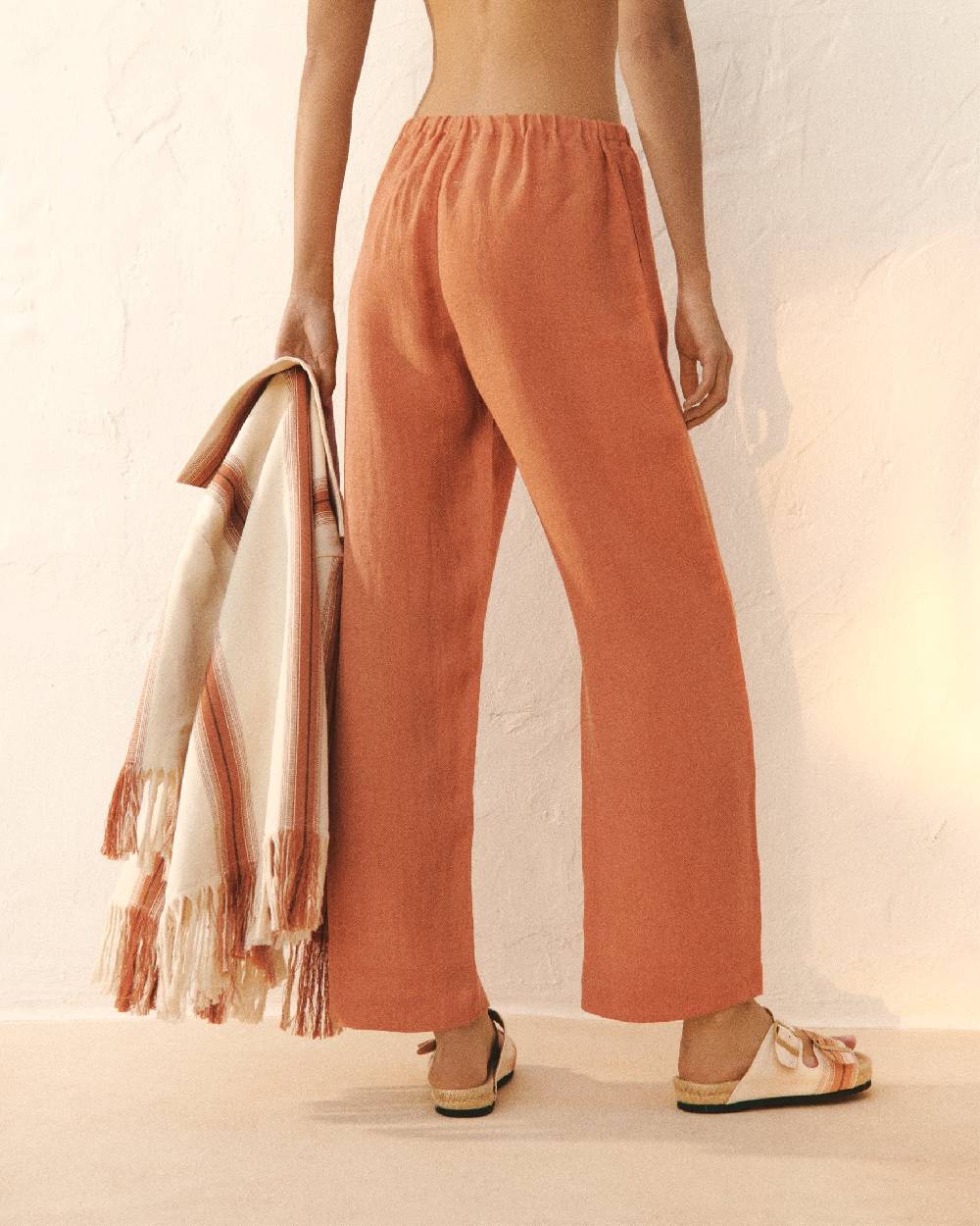 Manebí Linen Gauze Girona Trousers - Sunbaked Offerte